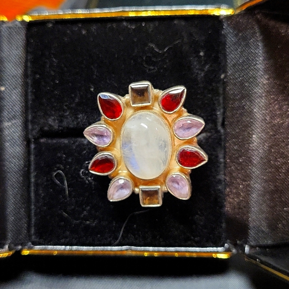 Sterling Silver Moonstone Ring - image 1